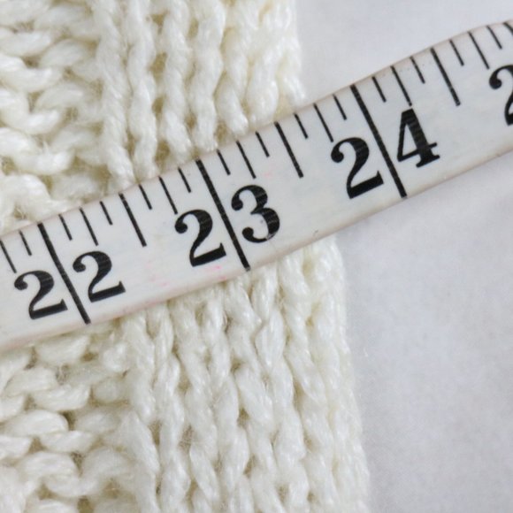 CLASSIC EXPRESSIONS Knitted by Hand Fringe Collar Button Sweater Sz 18W Women - Picture 8 of 11